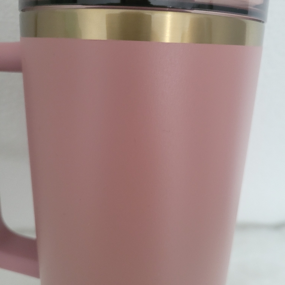 Stanley Rose Tumbler with Handle and Straw - Picture 5 of 5